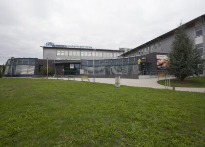Moravskoslezské inovační centrum Ostrava - pohled na budovu technologického parku s označením Piano