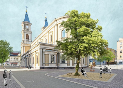 Vizualizace proměny náměstí Msgre. Šrámka