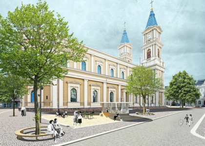 Vizualizace proměny náměstí Msgre. Šrámka