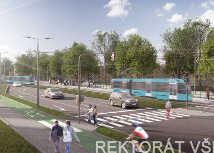 Nová tramvajová trať v Porubě - vizualizace