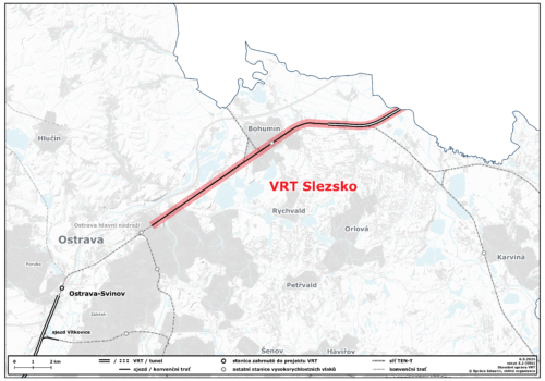 Mapa VRT Slezsko