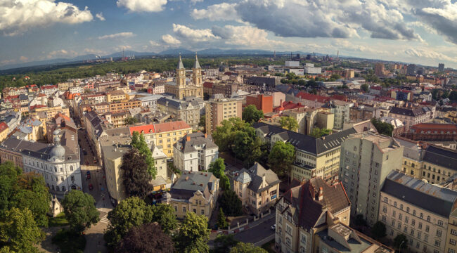 the city centre of ostrava